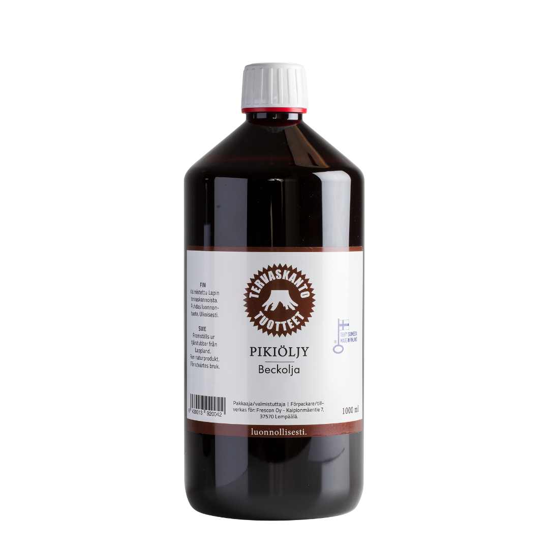 Pitch oil for animals