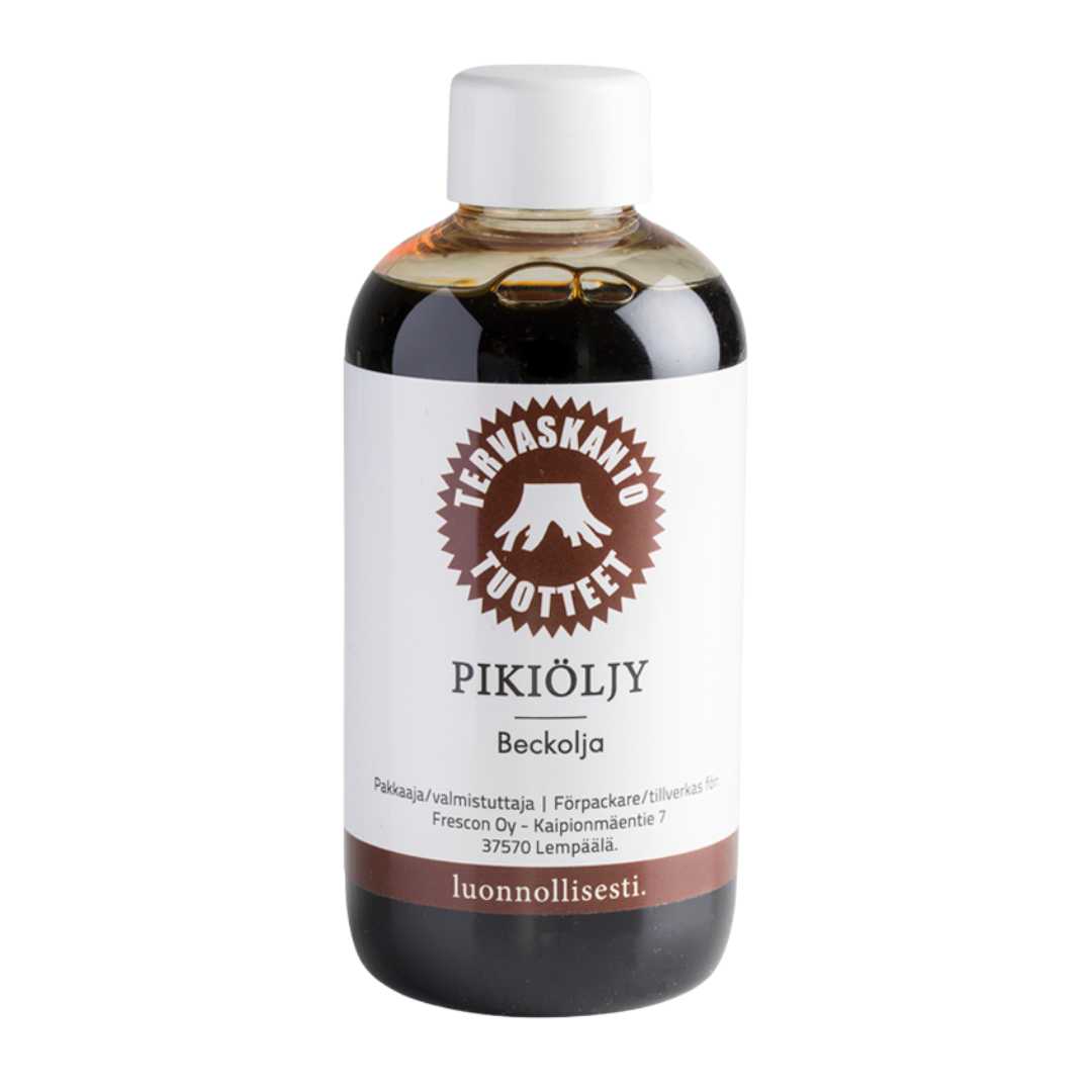 Pitch oil for animals
